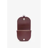 Женская кожаная сумка Ruby S бордовая краст