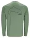 Реглан Simms Tech Tee Artist Series Trout Outline/Field XXL (13533-2037-60 / 2241220)