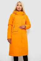 Куртка женская длинная демисезонная, цвет оранжевый, 244R997