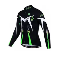 Джерсі вело X-Тідег XM-CY-013 Green S кофта з довгим рукавом