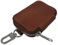Ключница, чехол для ключей из натуральной кожи Luxury Key Case коричневый