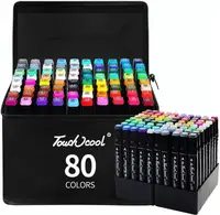 Художественные масляные двусторонние маркеры Touch Cool 80 шт