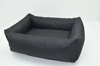 Лежак для собак Шик черный №5-80x120х23