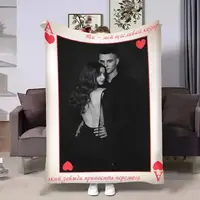 Плед 3D зі своїм фото для закоханих Карта кохання 17812 160х200 см