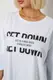 Футболка женская с принтом, цвет белый, 244R3012-5