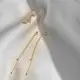 Женские серьги Бабочки с цепочками код 2155