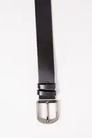 Шкіряний чоловічий ремінь чорного кольору, класика 196R40U1W4