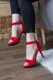 Женские босоножки Fashion Kabuki 2789 39 размер 25 см Красный