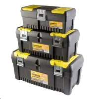 Ящики для инструментов MASTERTOOL комплект 3 шт, с металлическими замками, органайзеры 14", 17", 20" (79-2005)