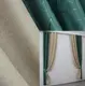 Комбинированные 2шт.1,5х2,7м шторы из ткани лён-блэкаут Цвет темно-зеленый с бежевым 014дк 292-633 10-575