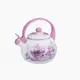Чайник эмалированный со свистком 2,2 л Pink Handle Орхидея Zauberg FT7-5-L 71811
