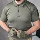 Футболка поло мужская с коротким рукавом тактическая, Поло с коротким рукавом для военных Хаки XXL
