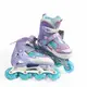 Комплект роликов с защитой 312-91 М Best Roller колеса PU светящиеся. Multicolor (размер 35-38) (186095)