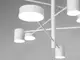 Захоплююча новинка, LED люстра на кухню, 40W, біла люстра на 8 плафонів