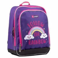 Шкільний рюкзак Smart Follow the rainbow 558039 26х34х11 см фіолетовий