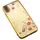 Чехол-накладка TOTO TPU electroplating edge with flower pattern iPhone X Gold
