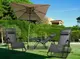 Шезлонг с подголовником 150 кг MalTec Sunwaal Paradise серый 112704