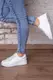 Кеды женские Fashion Vesuvian 3111 38 размер 23,5 см Белый