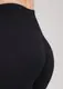 Леггинсы женские в рубчик с пуш-ап LEGGINGS RIB 18865 L-XL черные