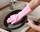 Хозяйственные силиконовые перчатки для уборки и мытья посуды Magic Silicone Gloves