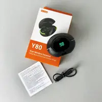 Бездротові навушники Y80 series, EarBuds, Smart Case (Чорні)