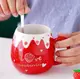 Кружка с крышкой и ложкой Клубника I love strawberries 5757 450 мл