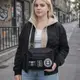 Тактическая сумка для патчей Cordura 600D — 5 карманов, мессенджер черный из ткани.