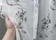 Готовая тюль (3х2,7м.) батист, коллекция "Flora". Цвет белый с серым принтом. Код 1541т 42-0450