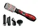 Фен-щетка для волос Rotative Brush RAF R416 ∙ Брашинг для укладки волос с насадками 5 в 1, 1200Вт