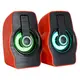 Компьютерные колонки акустика 2.0 USB FnT FT-185 Красные