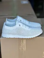Женские кроссовки кожаные летние белые Yuves Y 5 (36)