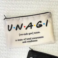 Женская косметичка с принтом на молнии Unagi 20х12 см
