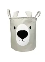 Корзина для игрушек Baby Comfort Мишка серая