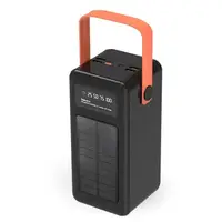 Повербанк ACL PW53 80000mAh с солнечной панелью и фонариком мощная зарядная станция для гаджетов в путешествиях