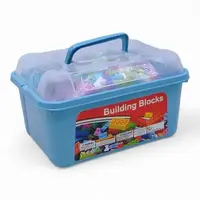 Уценка. Конструктор пластиковий Building Blocks, 1000 деталей (голубой) - Побита кришка коробки