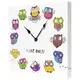 Часы настенные на холсте I like Owls! 35х35х4,2 см CH_K_14I002