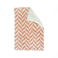 Плед микроплюш Barine - Fishbone Throw orange 125*170