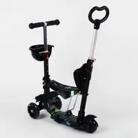 Самокат 5 в 1 Best Scooter "Абстракція". PU колеса, підсвічування коліс. Multicolor (91128)