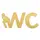 Зеркальный декор акриловый самоклеющийся WC золото, 3шт (D) SW-00002525