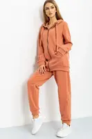 Спорт костюм жен.119R205 цвет Темно-персиковый