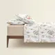 Двуспальное постельное белье с простыней на резинке SUMMER BOUQUET CS1