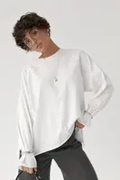 Однотонний вільний лонг - молочний цвет, ONE SIZE