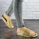 Шлепки женские с камнями Fashion Bruno 1032 38 размер 24 см Золотистый