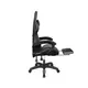 Кресло геймерское Kruger&Matz GX-150 с подставкой для ног Black/Grey