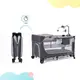 Кровать-манеж с пеленатором Kinderkraft Leody Grey (KCLEOD00GRY00AC)