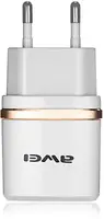 Зарядний пристрій AWEI C-930 Travel charger 2USB 2.1A White/Silver