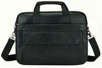 Чоловіча сумка з натуральної шкіри Tiding Bag чорна