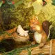 Кукольный дом DIY Cute Room 6006 Squirrel House деревянный конструктор в рамке