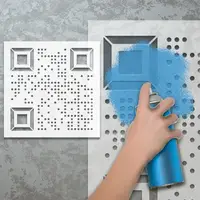 Трафарет многоразовый для нанесения Вашего QR-кода, товщина 1 мм (600х600)