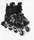 Роликовые коньки Best Roller 627-М колеса PVC светятся. Black (размер 34-38) (173839)